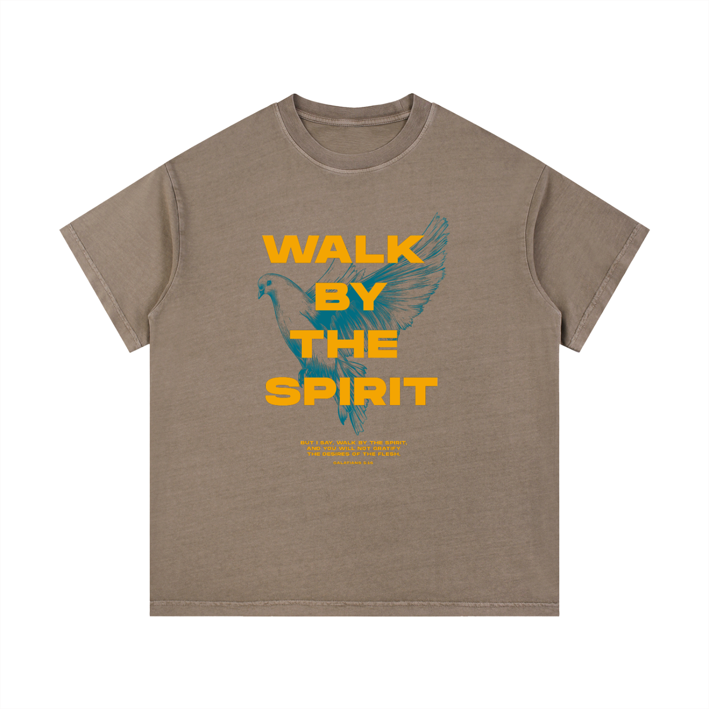 Walk by the Spirit - Christian Vintage Wash Cotton T-Shirt