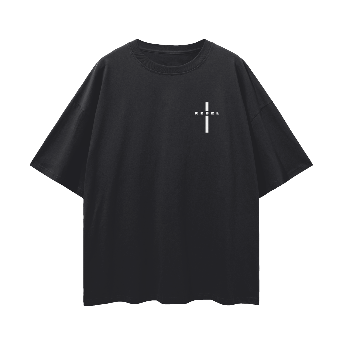 Rebel Cross - Christian Streetwear Loose Drop Shoulder T-Shirt