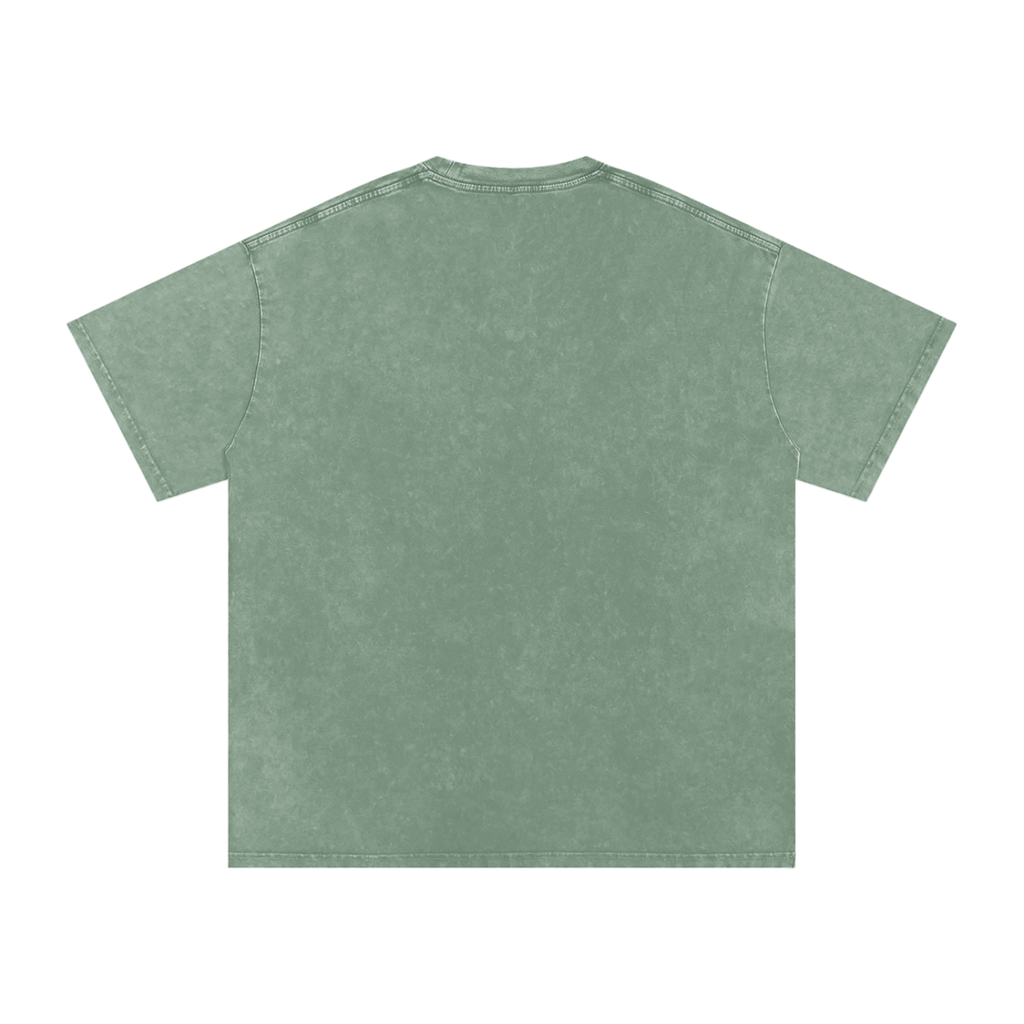 Thank God I woke up this morning - Christian Snow Washed Oversized Cotton T-Shirt