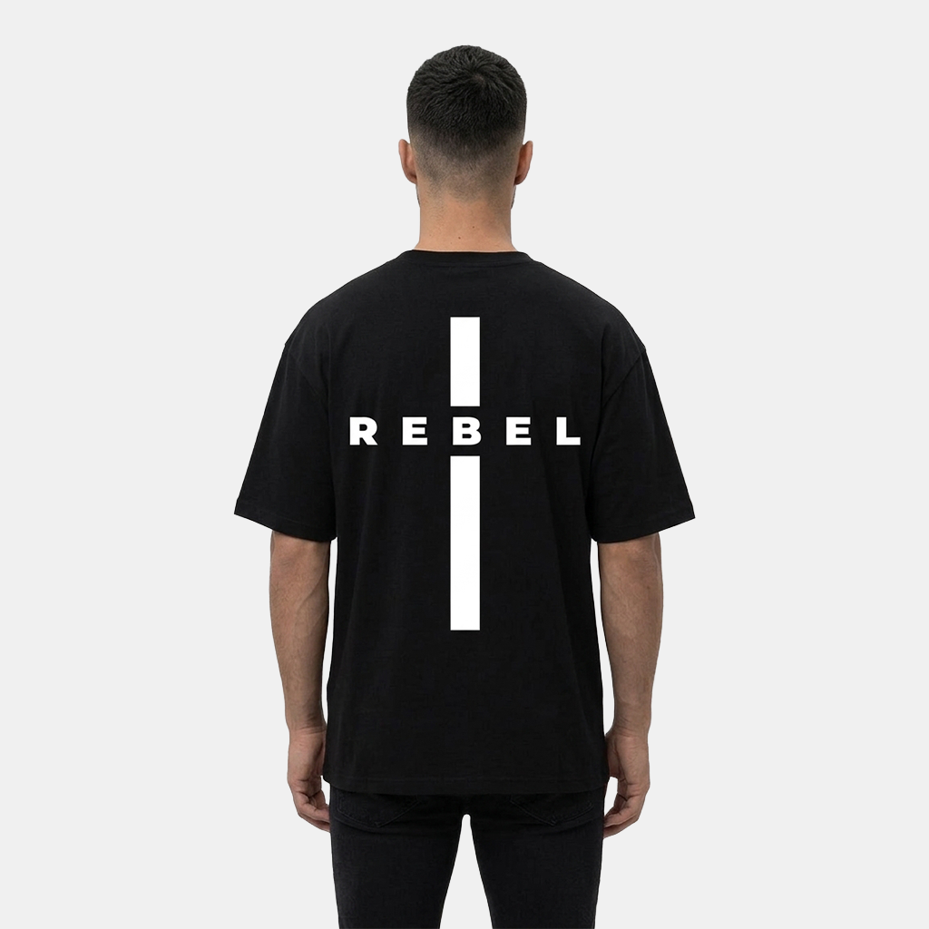 Rebel Cross - Christian Streetwear Loose Drop Shoulder T-Shirt