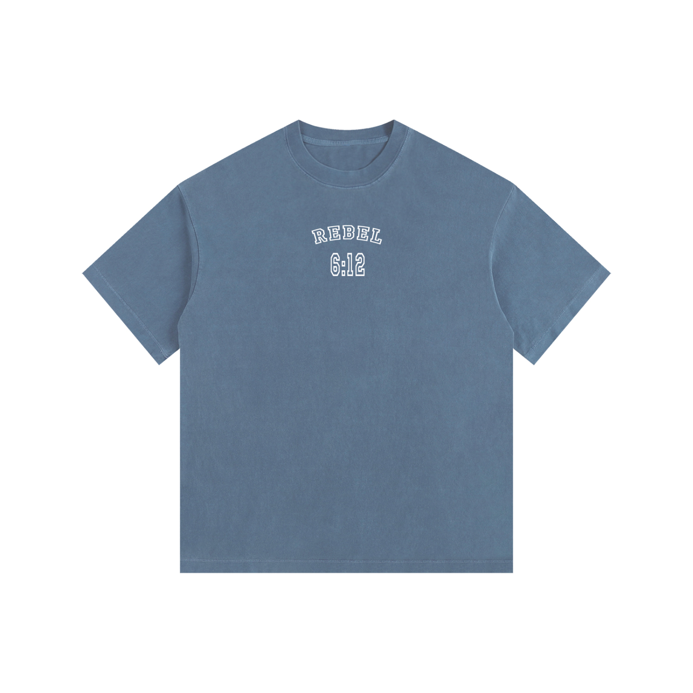 REBEL 6:12 - Christian Vintage Washed Oversized Cotton T-Shirt