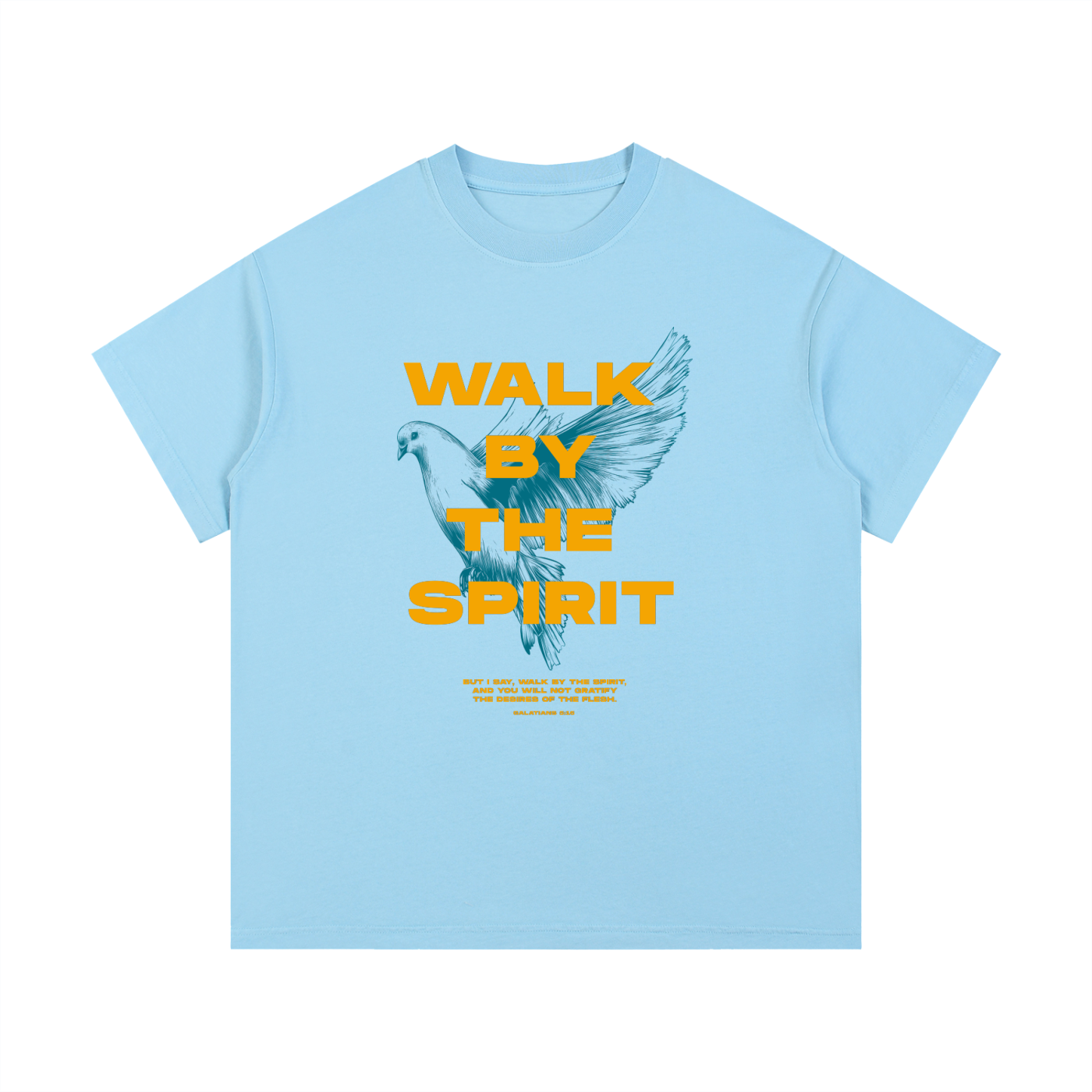Walk by the Spirit - Christian Vintage Wash Cotton T-Shirt