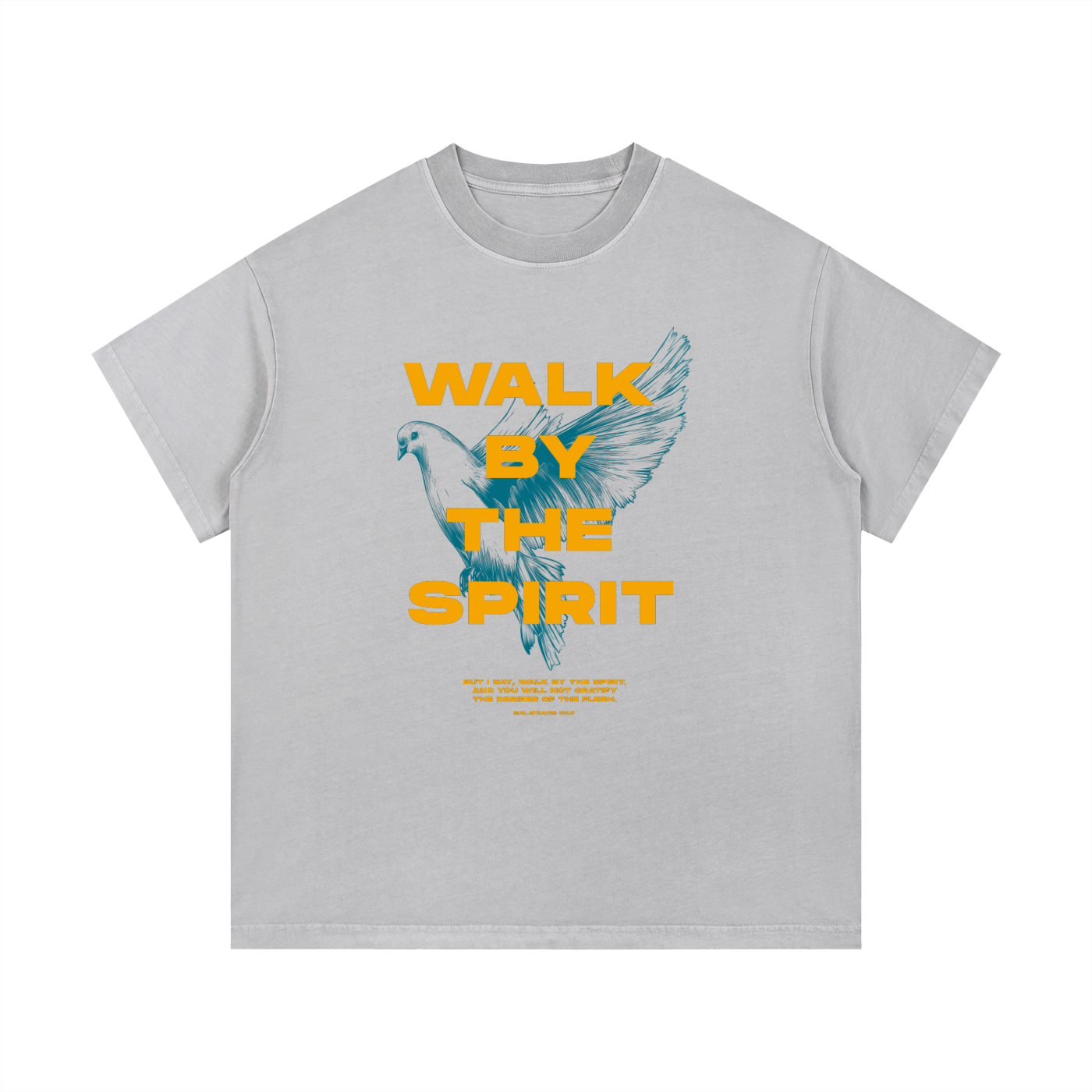 Walk by the Spirit - Christian Vintage Wash Cotton T-Shirt
