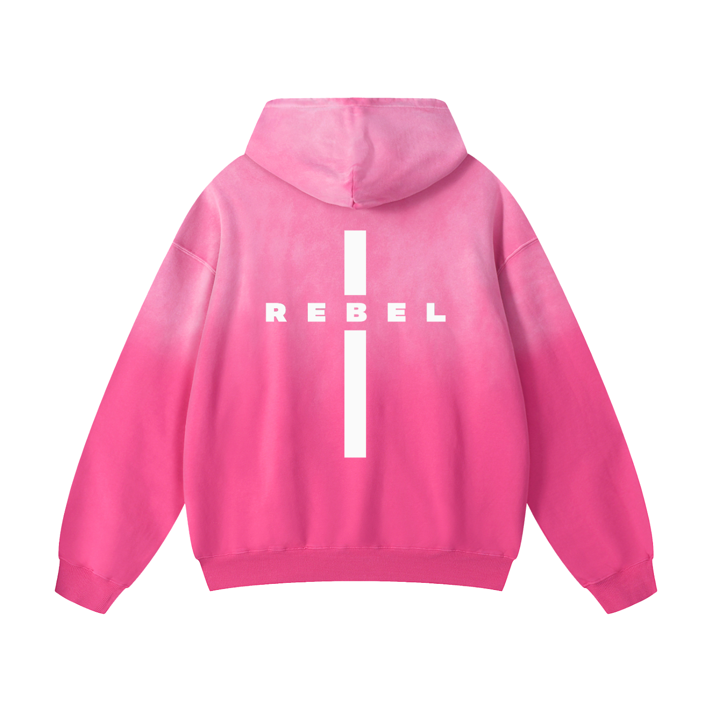 REBEL Cross - Christian Heavyweight Sunfade Oversized Hoodie