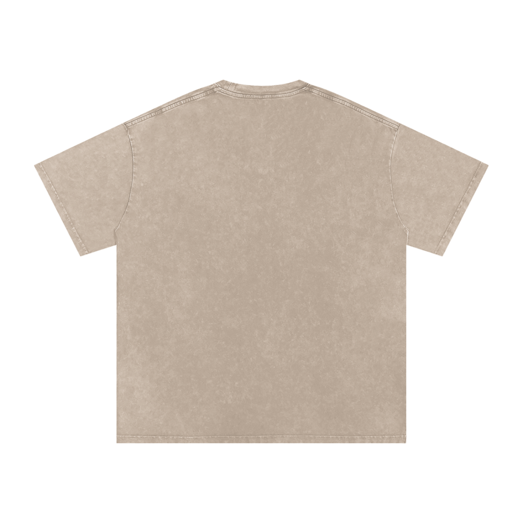 Thank God I woke up this morning - Christian Snow Washed Oversized Cotton T-Shirt