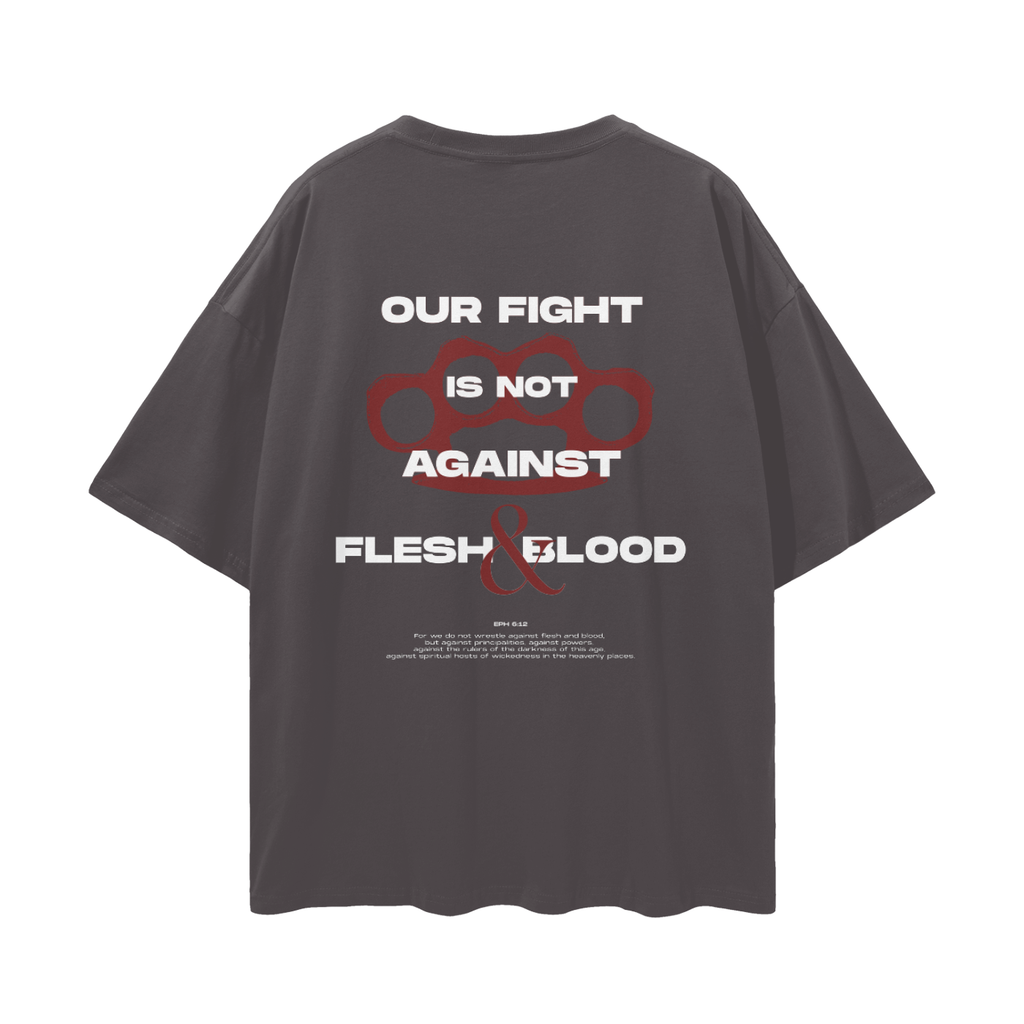 Our Fight - Christian Streetwear Loose Drop Shoulder T-Shirt