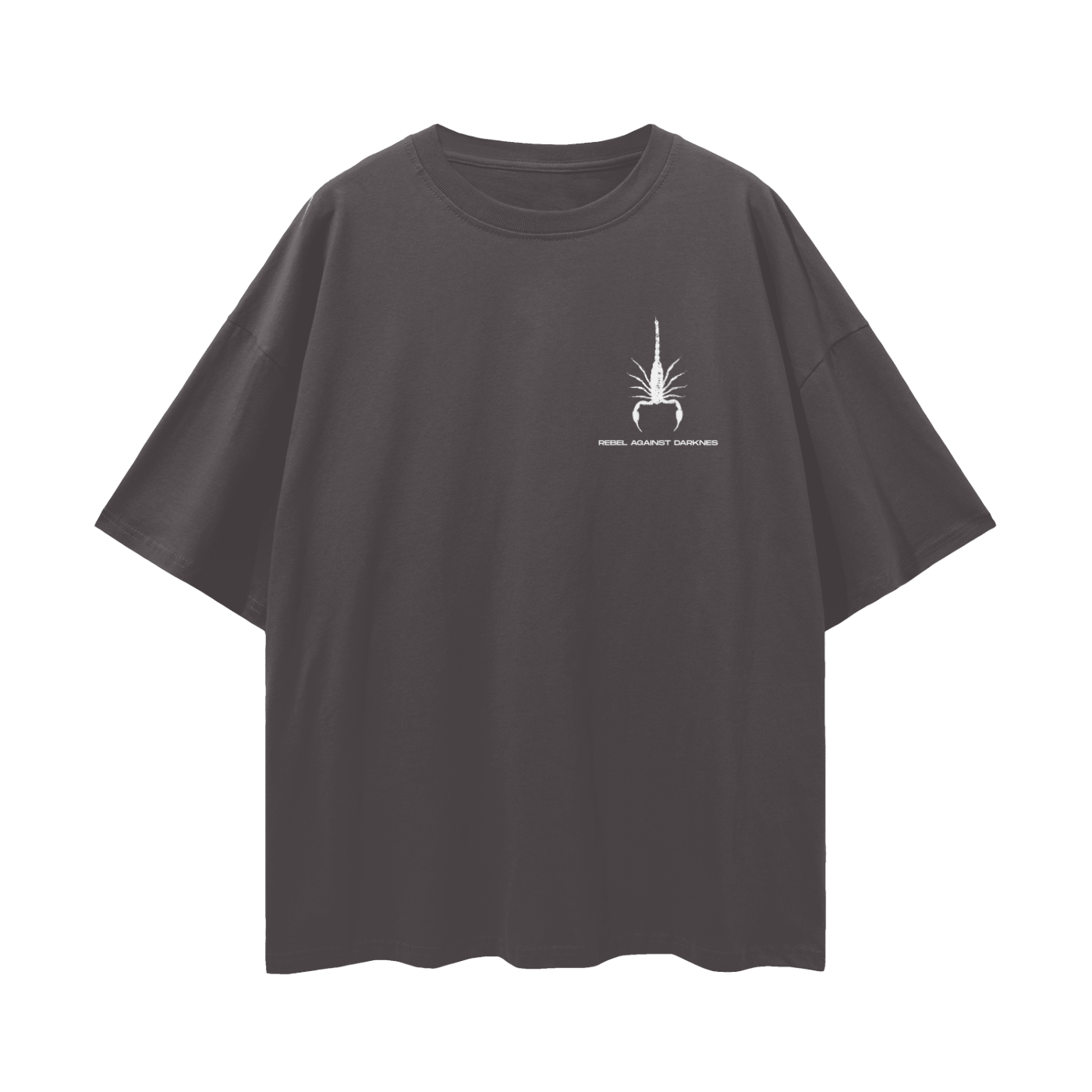 REBEL AGAINST DARKNESS - Christian Streetwear Loose Drop Shoulder T-Shirt