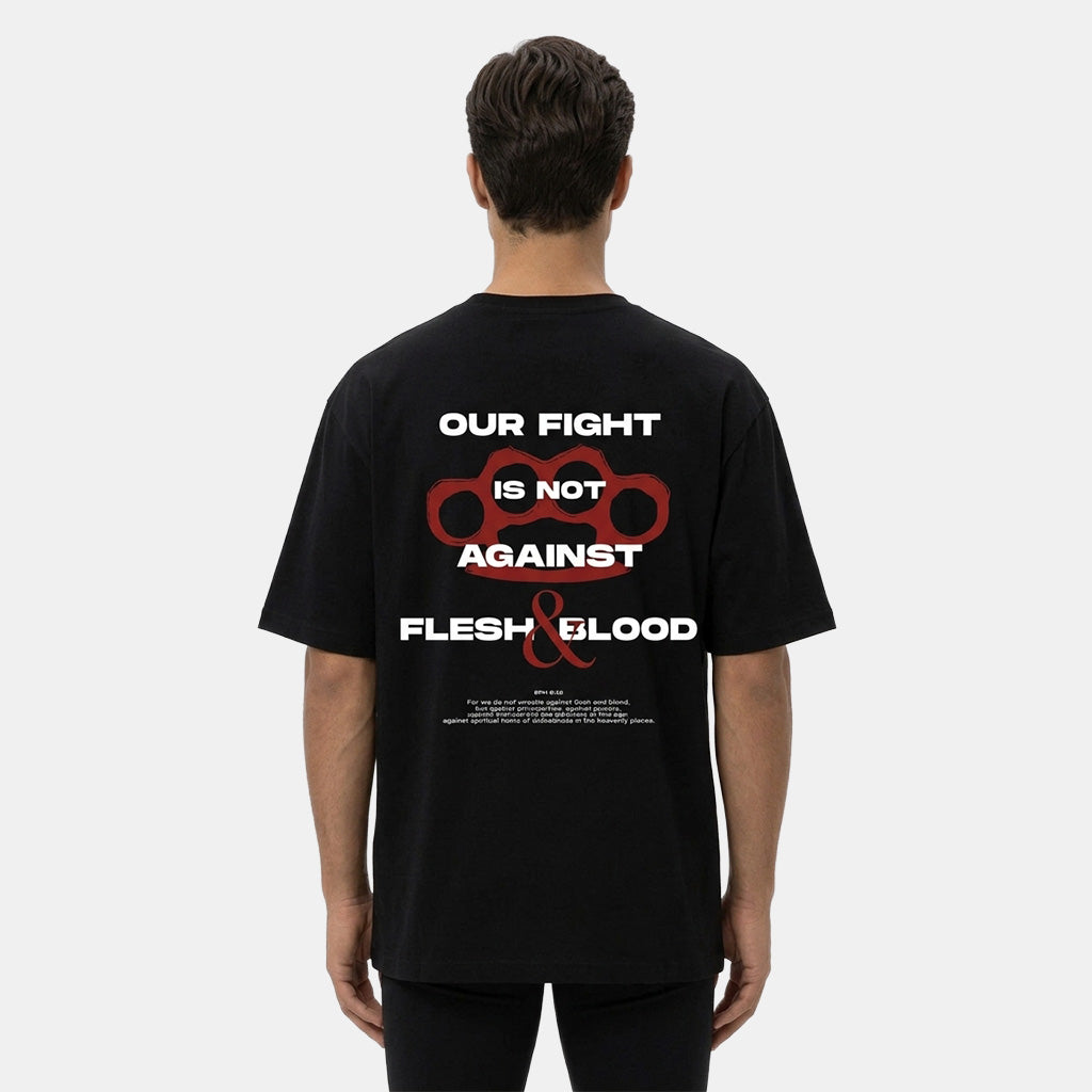 Our Fight - Christian Streetwear Loose Drop Shoulder T-Shirt