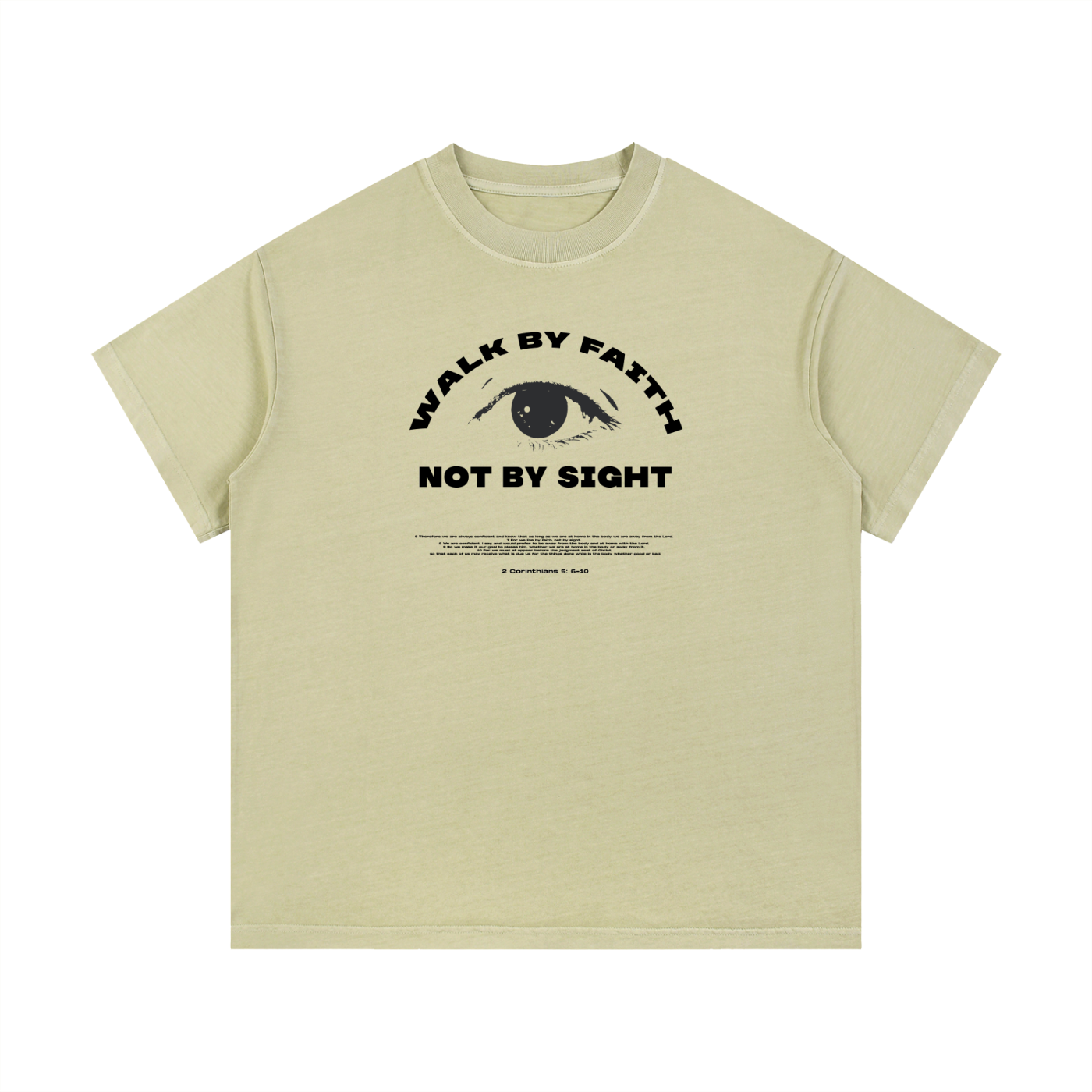 Walk by Faith - Christian Vintage Wash Cotton T-Shirt