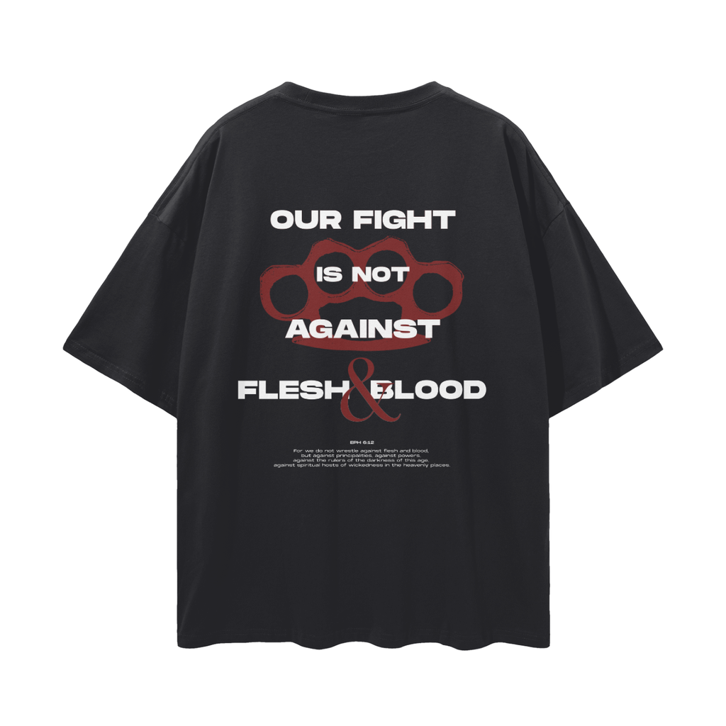 Our Fight - Christian Streetwear Loose Drop Shoulder T-Shirt
