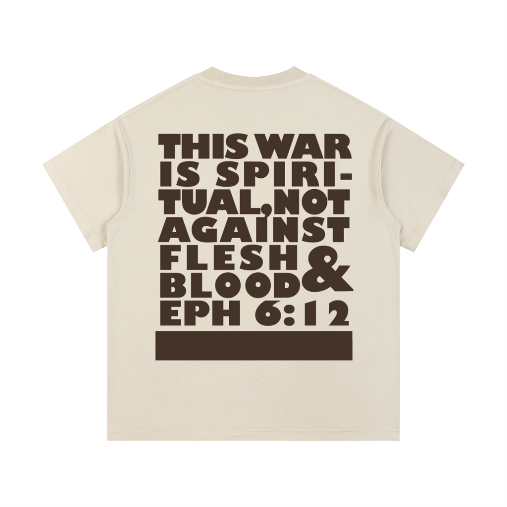 Our Fight Big Print - Christian Vintage Wash Cotton T-Shirt (back design)