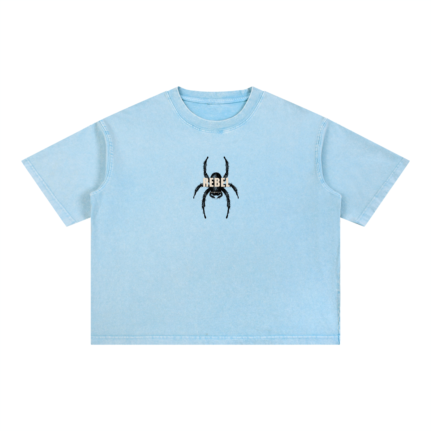 REBEL eph.6:12 - Christian Mineral Wash Boxy Cotton T-Shirt