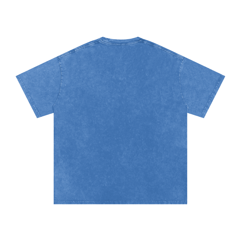 Thank God I woke up this morning - Christian Snow Washed Oversized Cotton T-Shirt