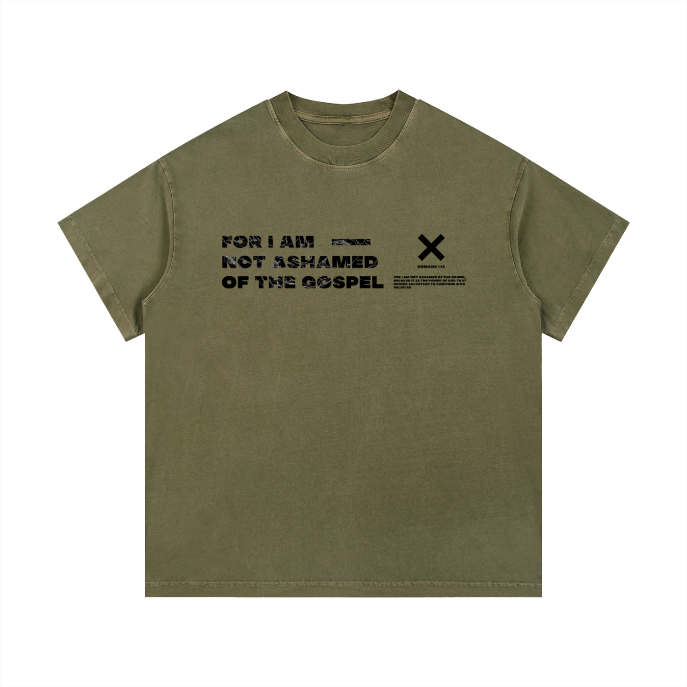 Not Ashamed - Christian Vintage Wash Cotton T-Shirt
