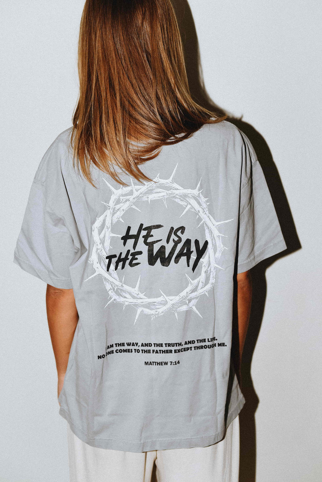 He is the Way - Christian Vintage Wash Cotton T-Shirt