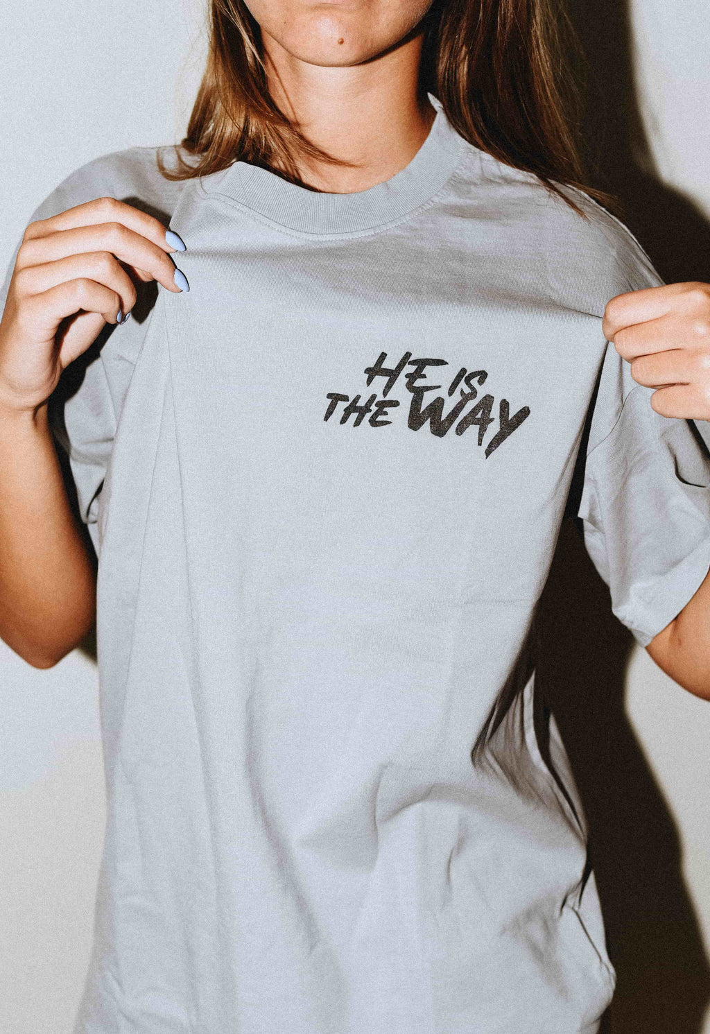 He is the Way - Christian Vintage Wash Cotton T-Shirt
