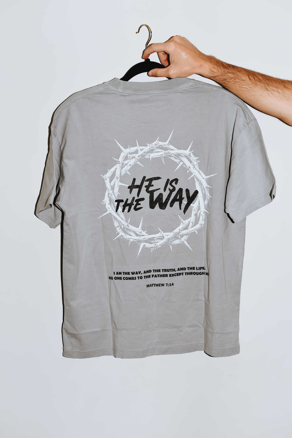He is the Way - Christian Vintage Wash Cotton T-Shirt