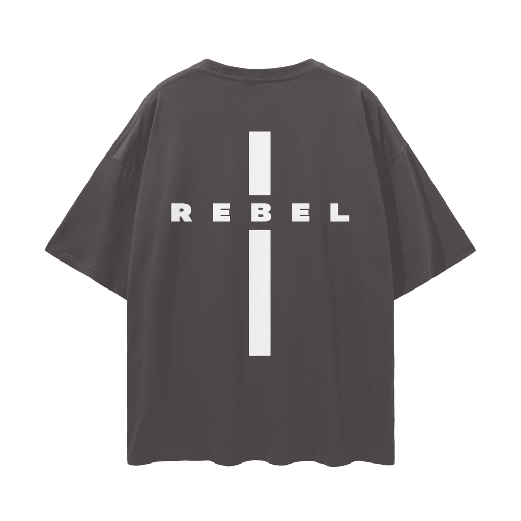 Rebel Cross - Christian Streetwear Loose Drop Shoulder T-Shirt
