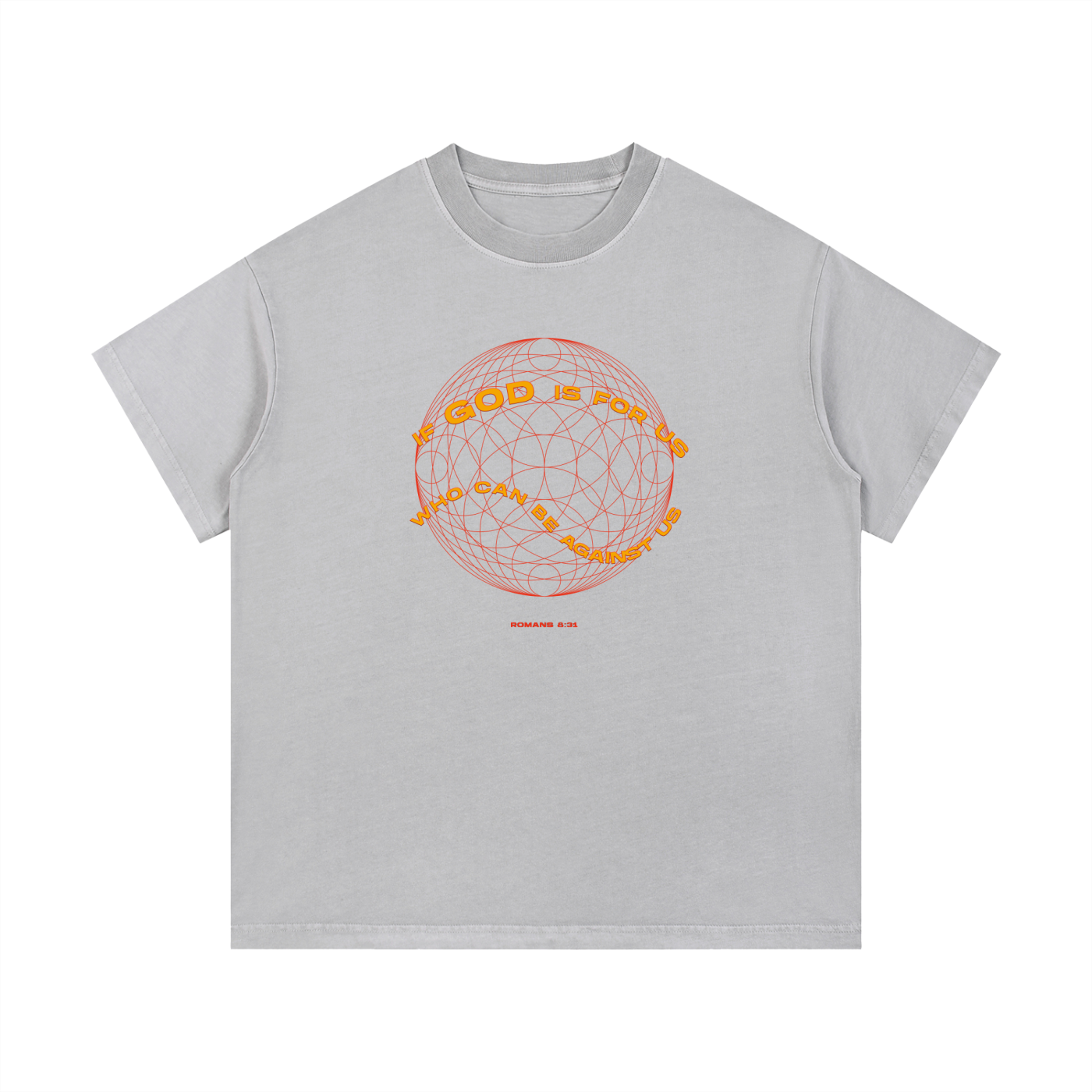 If God is for Us -Christian Vintage Wash Cotton T-Shirt