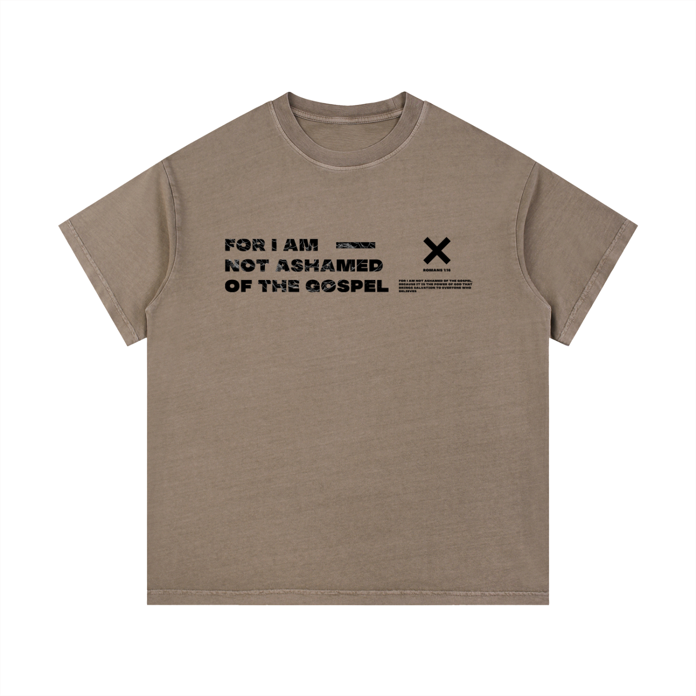 Not Ashamed - Christian Vintage Wash Cotton T-Shirt