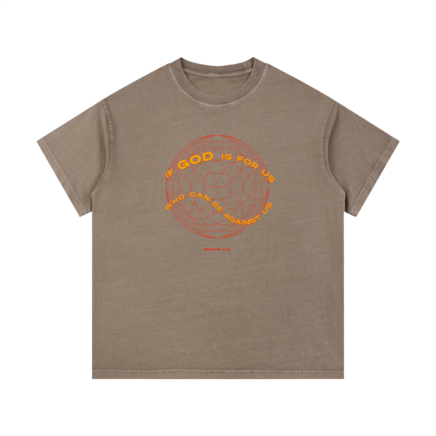 If God is for Us -Christian Vintage Wash Cotton T-Shirt