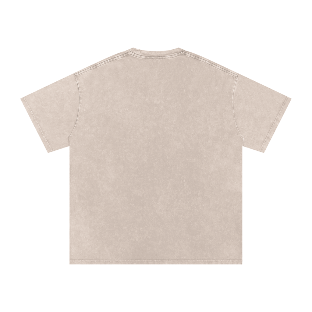 Thank God I woke up this morning - Christian Snow Washed Oversized Cotton T-Shirt
