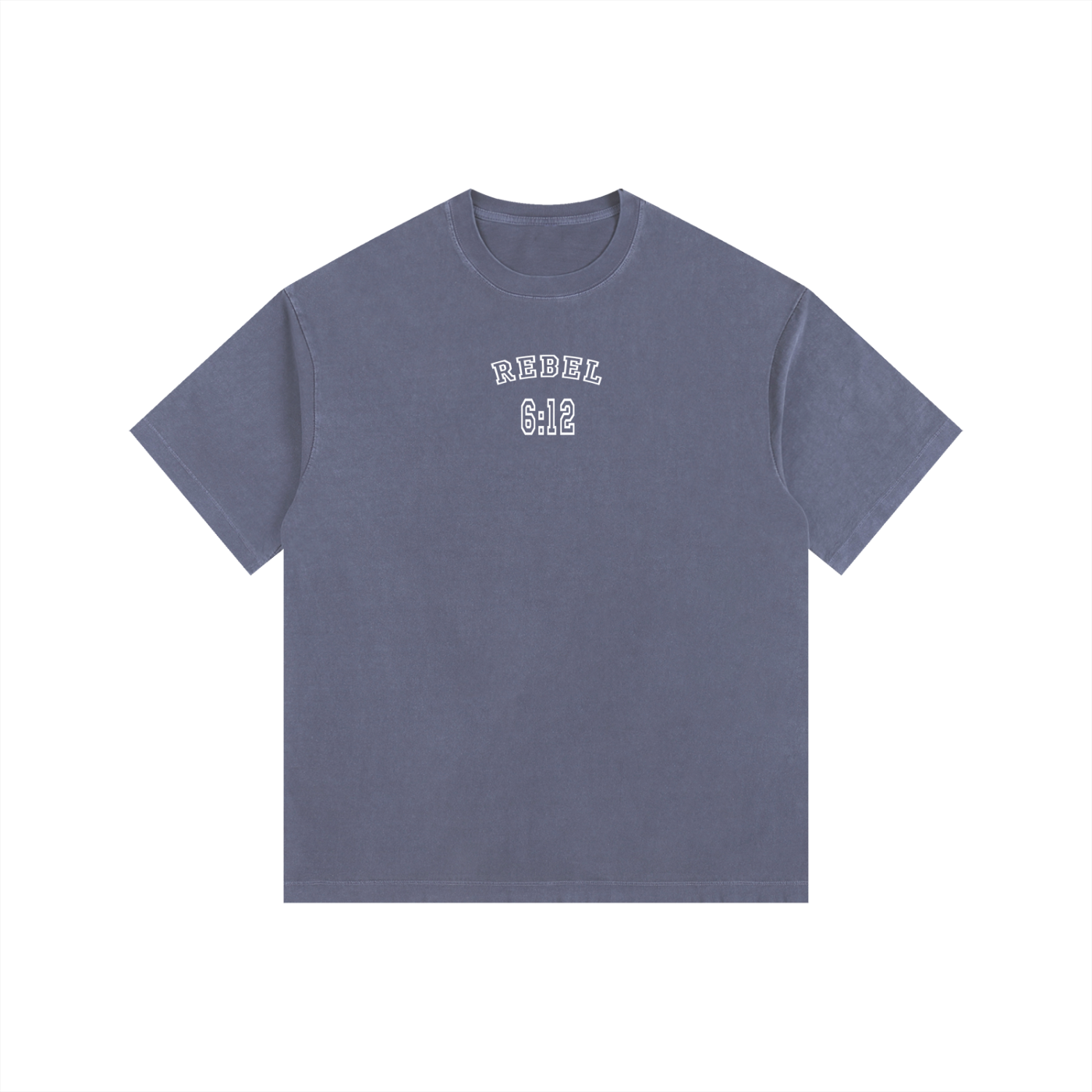 REBEL 6:12 - Christian Vintage Washed Oversized Cotton T-Shirt