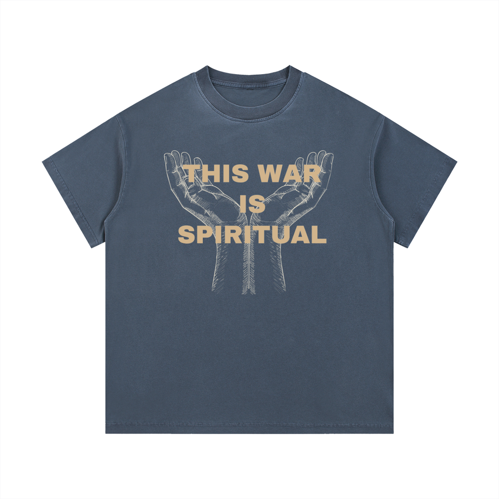 This War is Spiritual - Christian Vintage Wash Cotton T-Shirt
