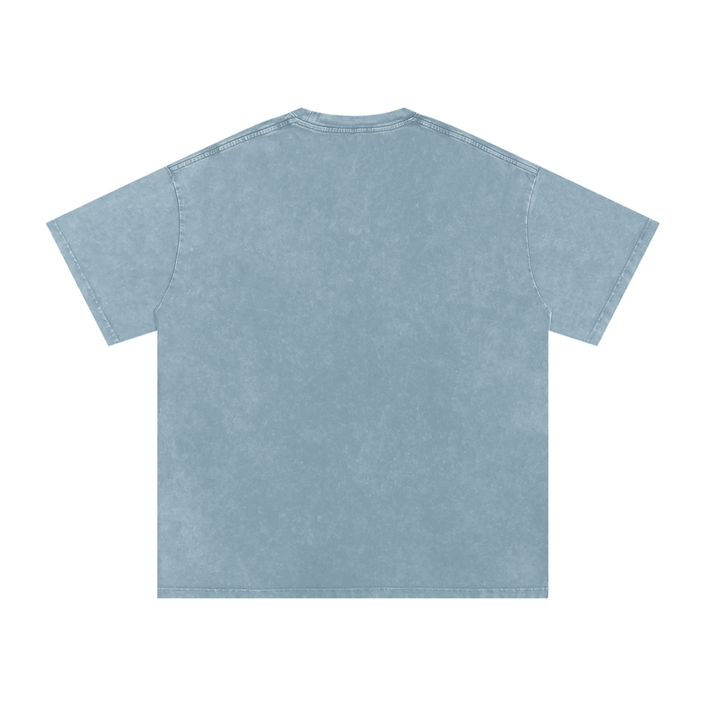 Thank God I woke up this morning - Christian Snow Washed Oversized Cotton T-Shirt