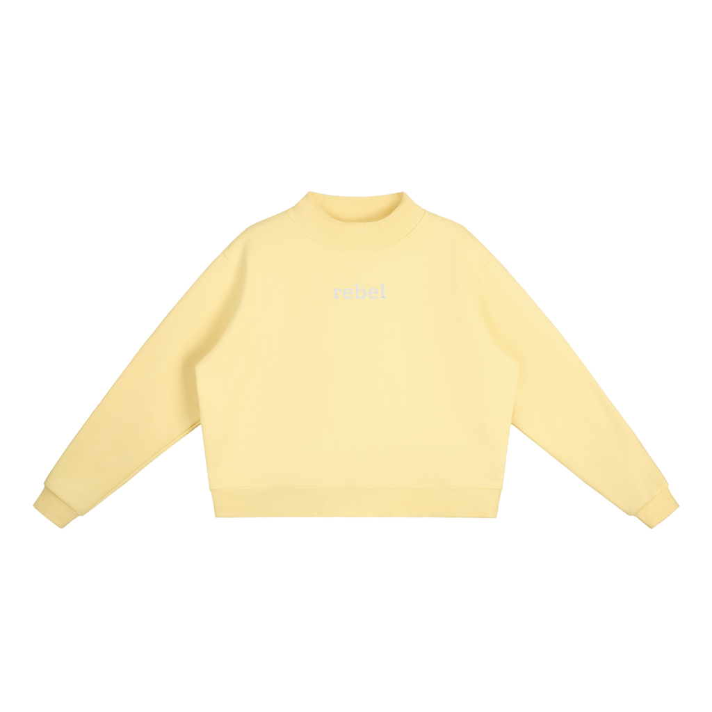 rebel Mock-Neck Crew Sweatshirt