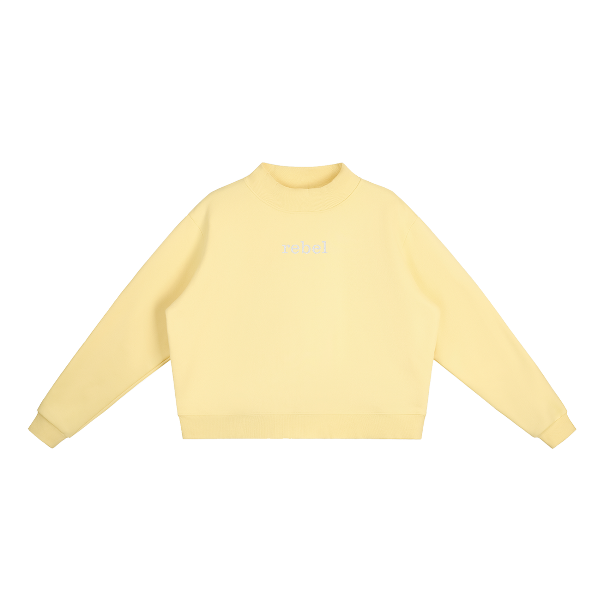 rebel Mock-Neck Crew Sweatshirt