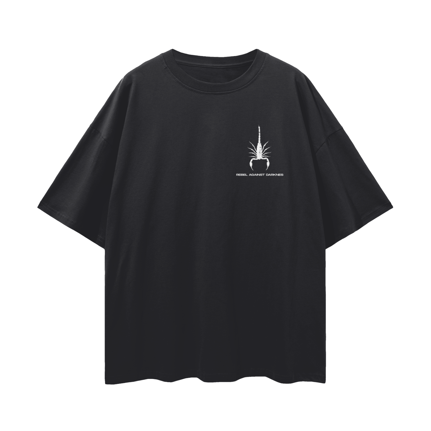 REBEL AGAINST DARKNESS - Christian Streetwear Loose Drop Shoulder T-Shirt