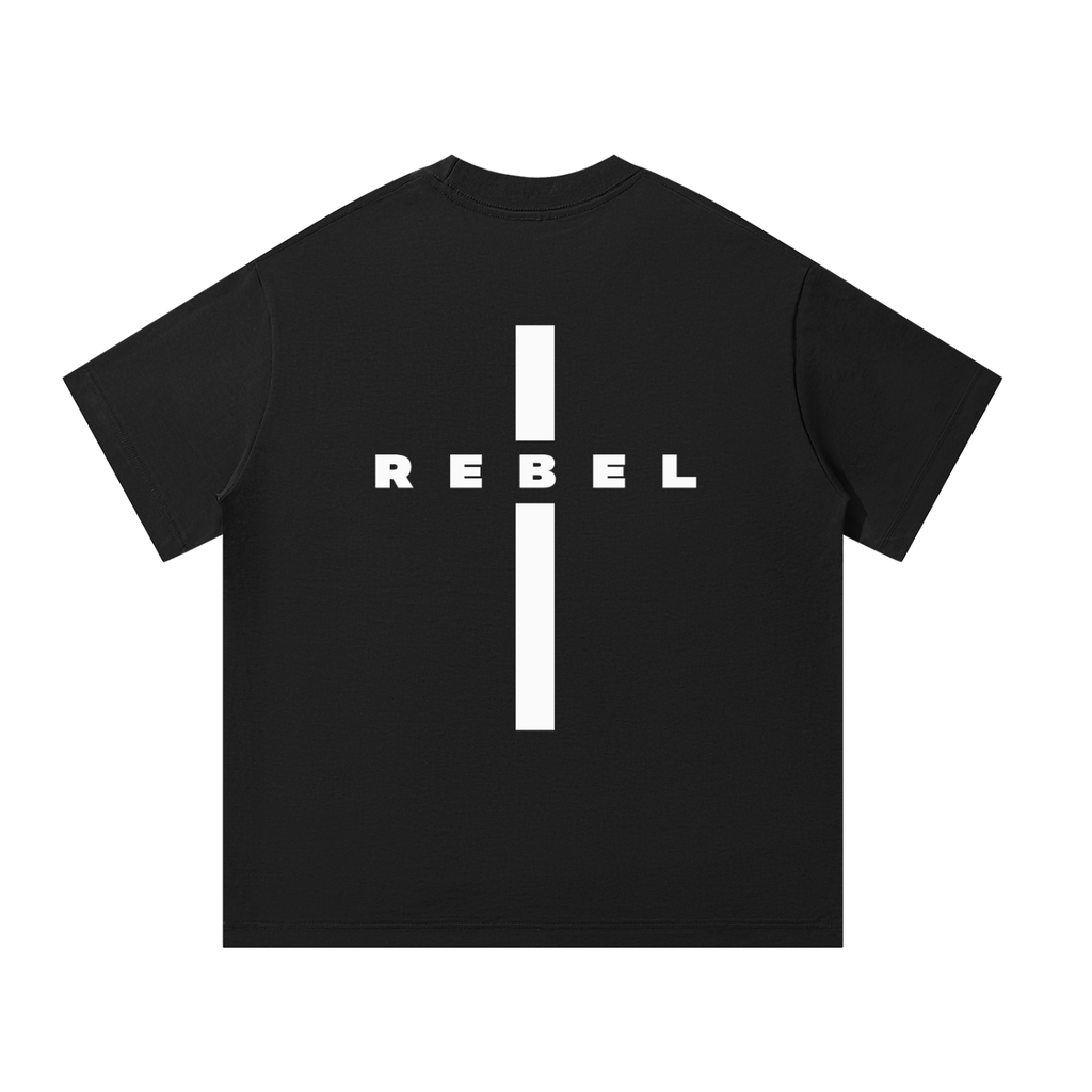 REBEL Cross - Christian Oversized Streetwear T-Shirt
