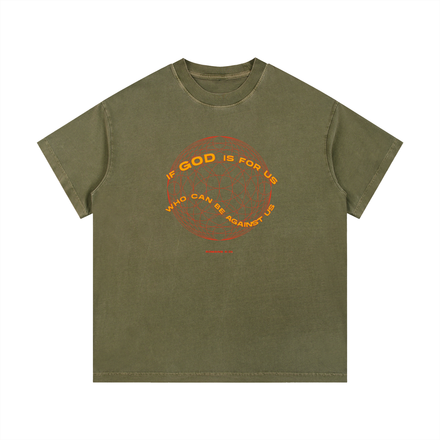 If God is for Us -Christian Vintage Wash Cotton T-Shirt