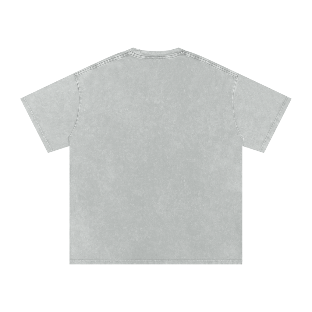 Thank God I woke up this morning - Christian Snow Washed Oversized Cotton T-Shirt