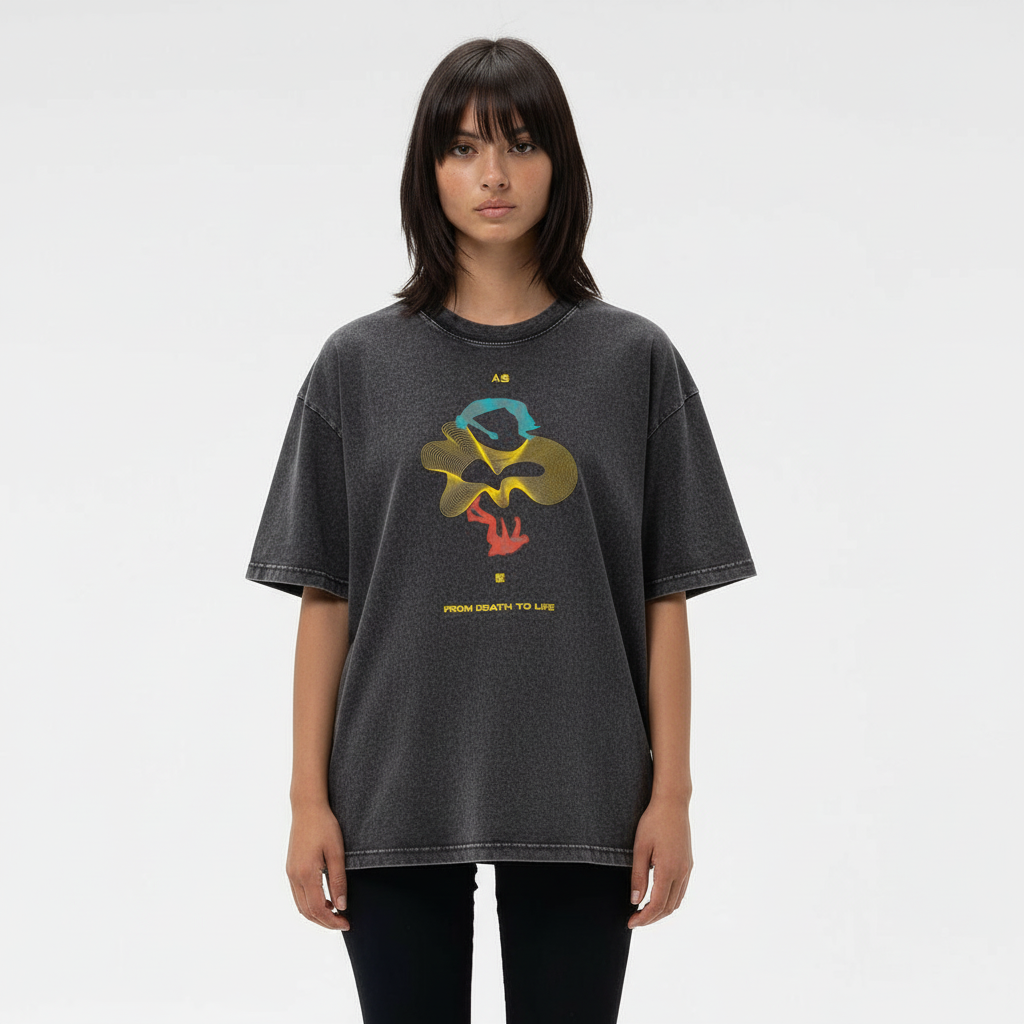 From death to Life -Christian Vintage Wash Cotton T-Shirt