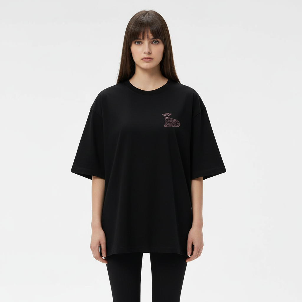 Loyal to the Lamb - Christian Streetwear Loose Drop Shoulder T-Shirt