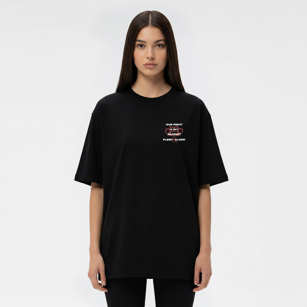 Our Fight - Christian Streetwear Loose Drop Shoulder T-Shirt