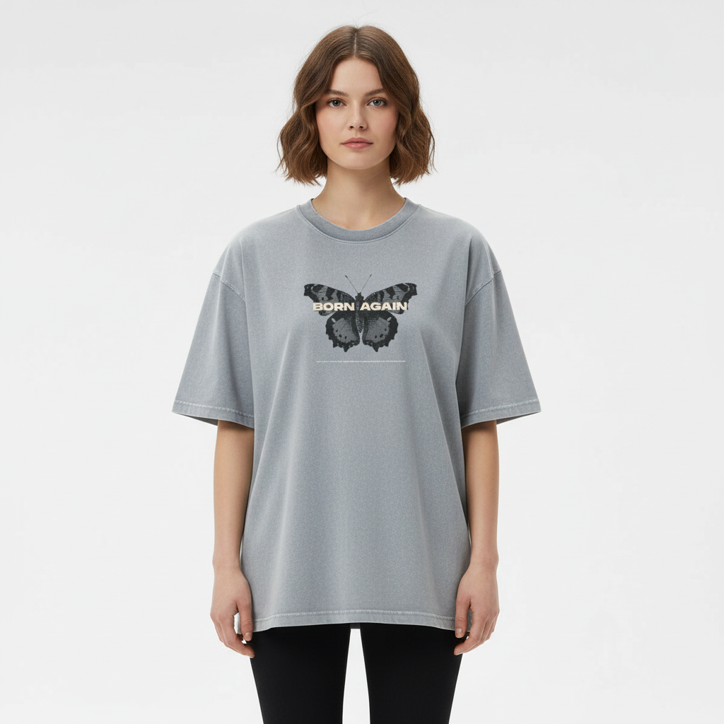 Born Again - Christian Vintage Wash Cotton T-Shirt